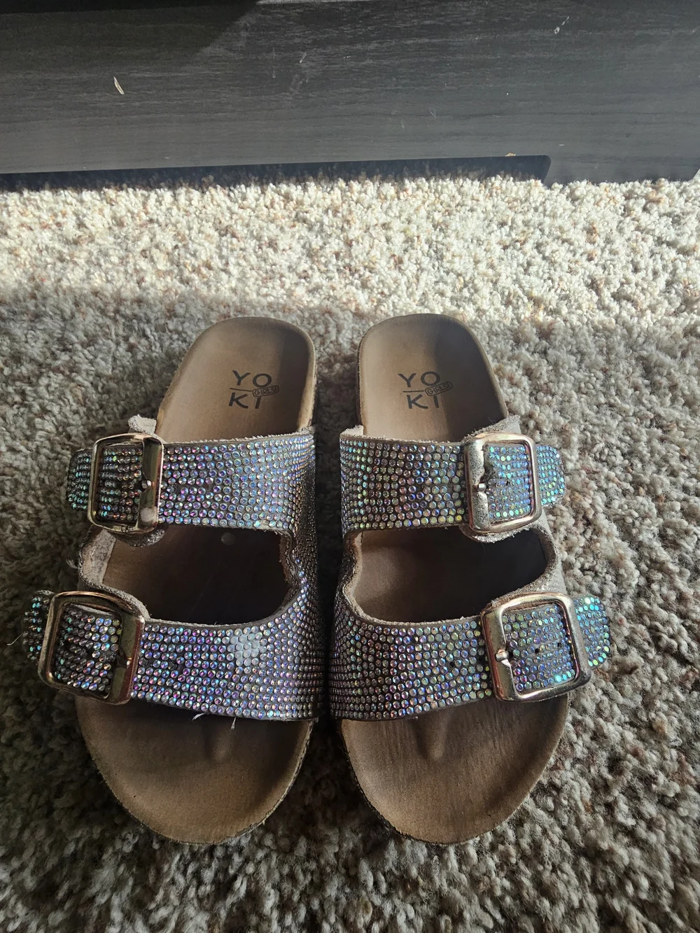 Girls' Iridescent Buckle Slide Sandals -  & Blowfish Malibu Sandals